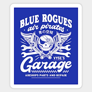 Blue Rogues Pirates Garage Magnet